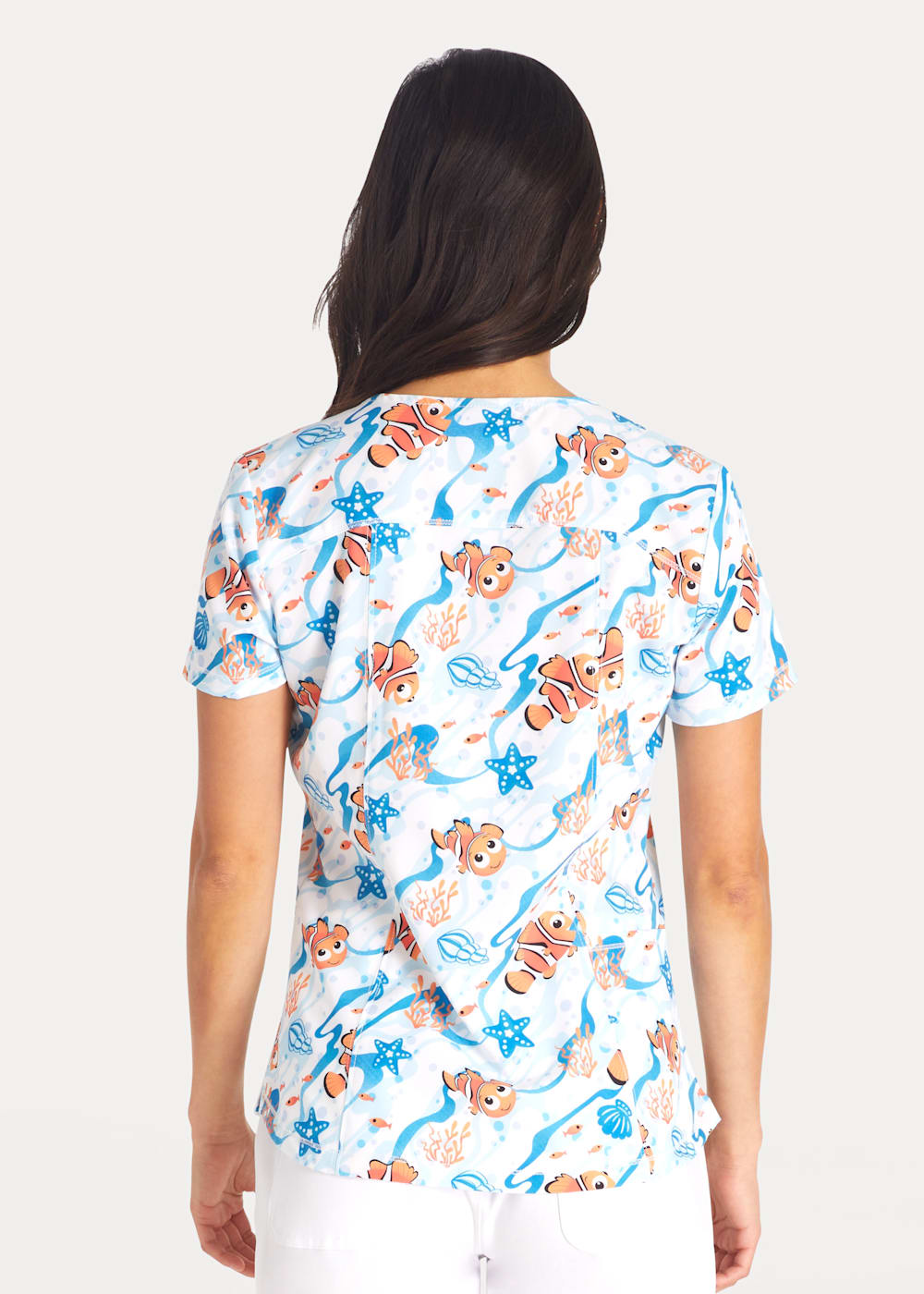 Fun print scrub tops best sale