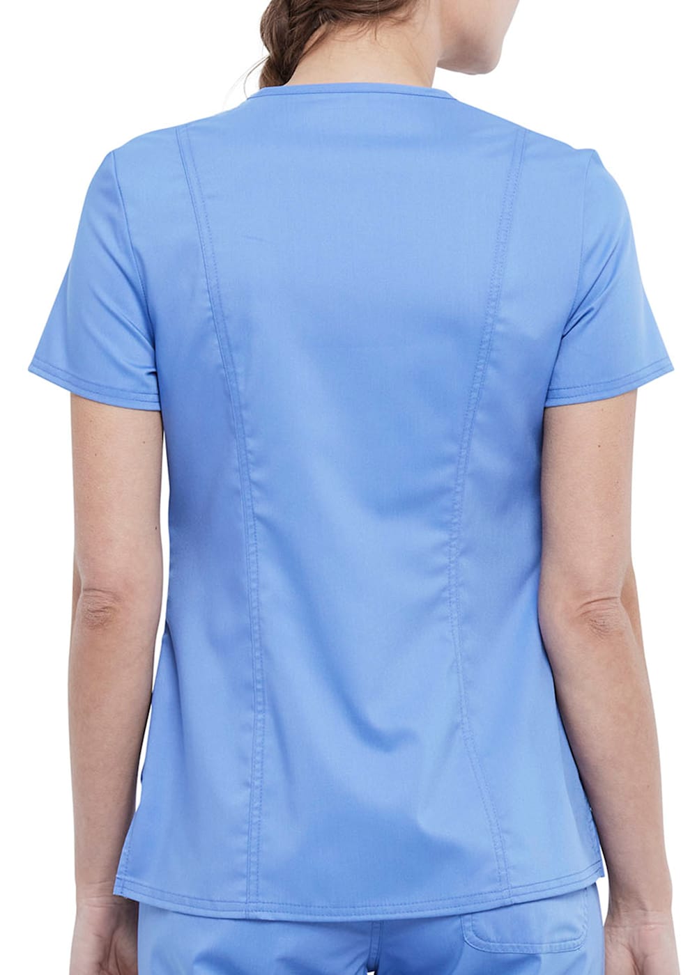 Cherokee Workwear Revolution Snap Front V Neck Scrub Top Scrubs Beyond