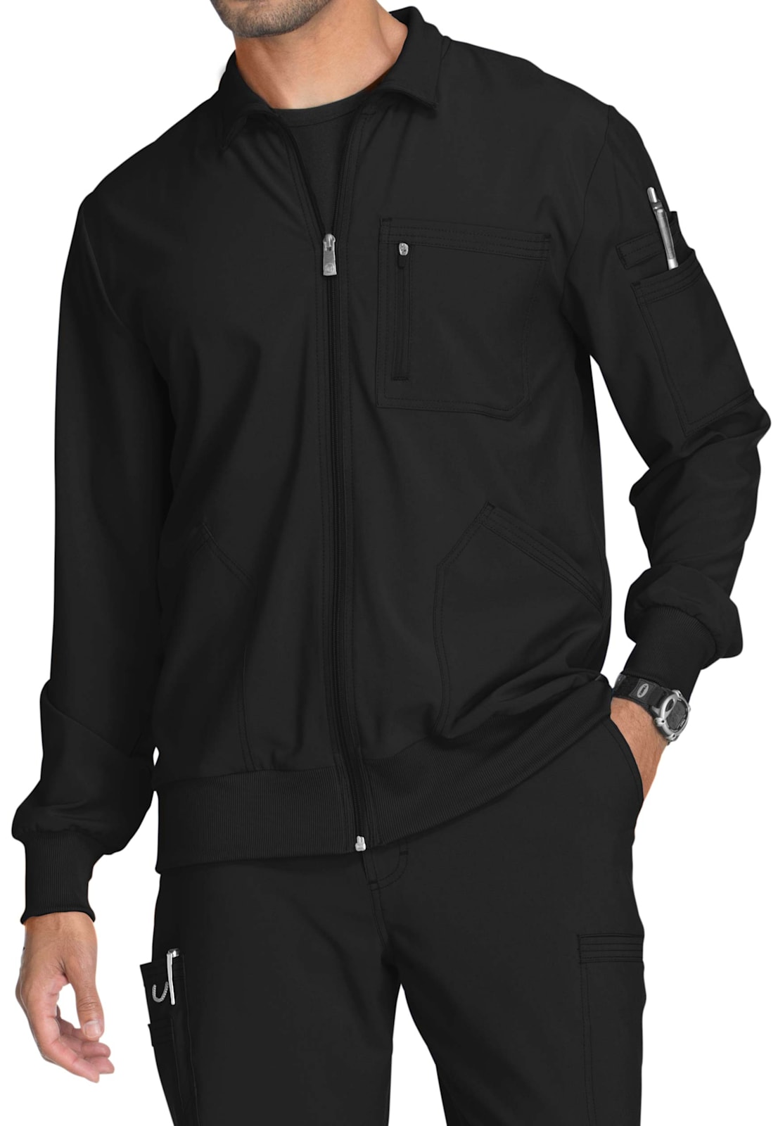 Style #CB_CK332A, Infinity Antimicrobial Men's Zip Front Jacket