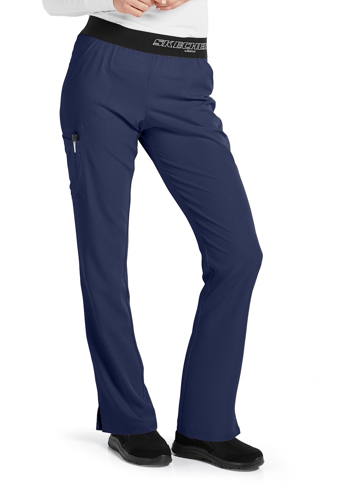 Womens Barco Skechers Elastic Waistband Cargo Pant Navy