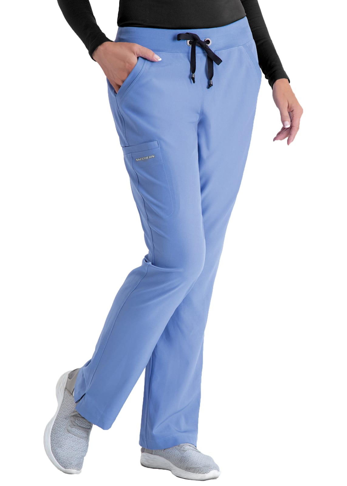 Women's 'Focus' 3 Pocket Knit Waist Cargo Scrub Pants - Womens