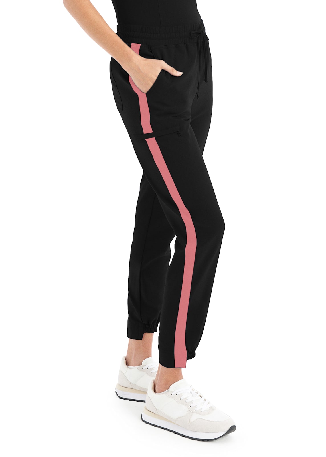 Fit Jogger Pant - White Cross