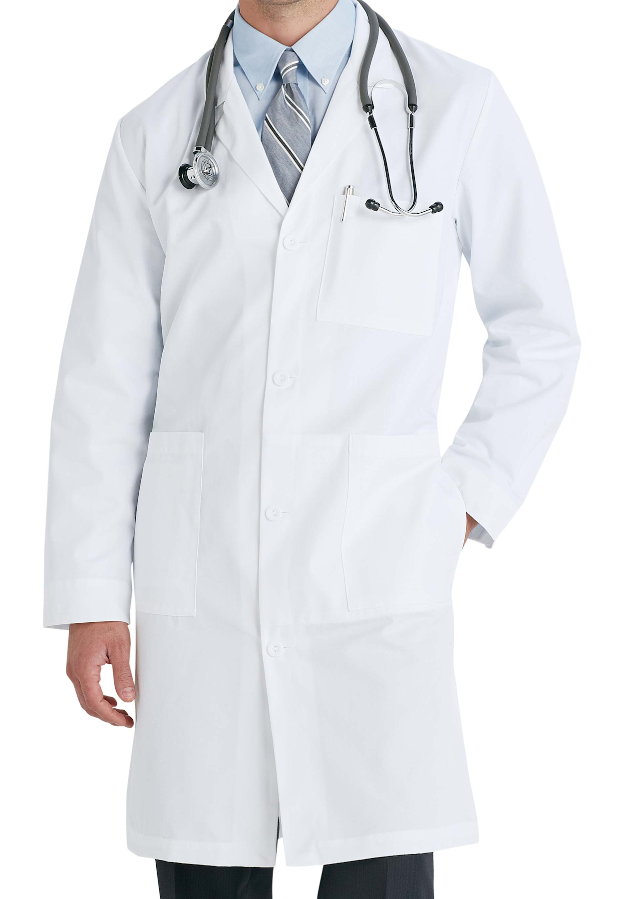 META Men s 38 Inch Mid Length Lab Coats Scrubs Beyond