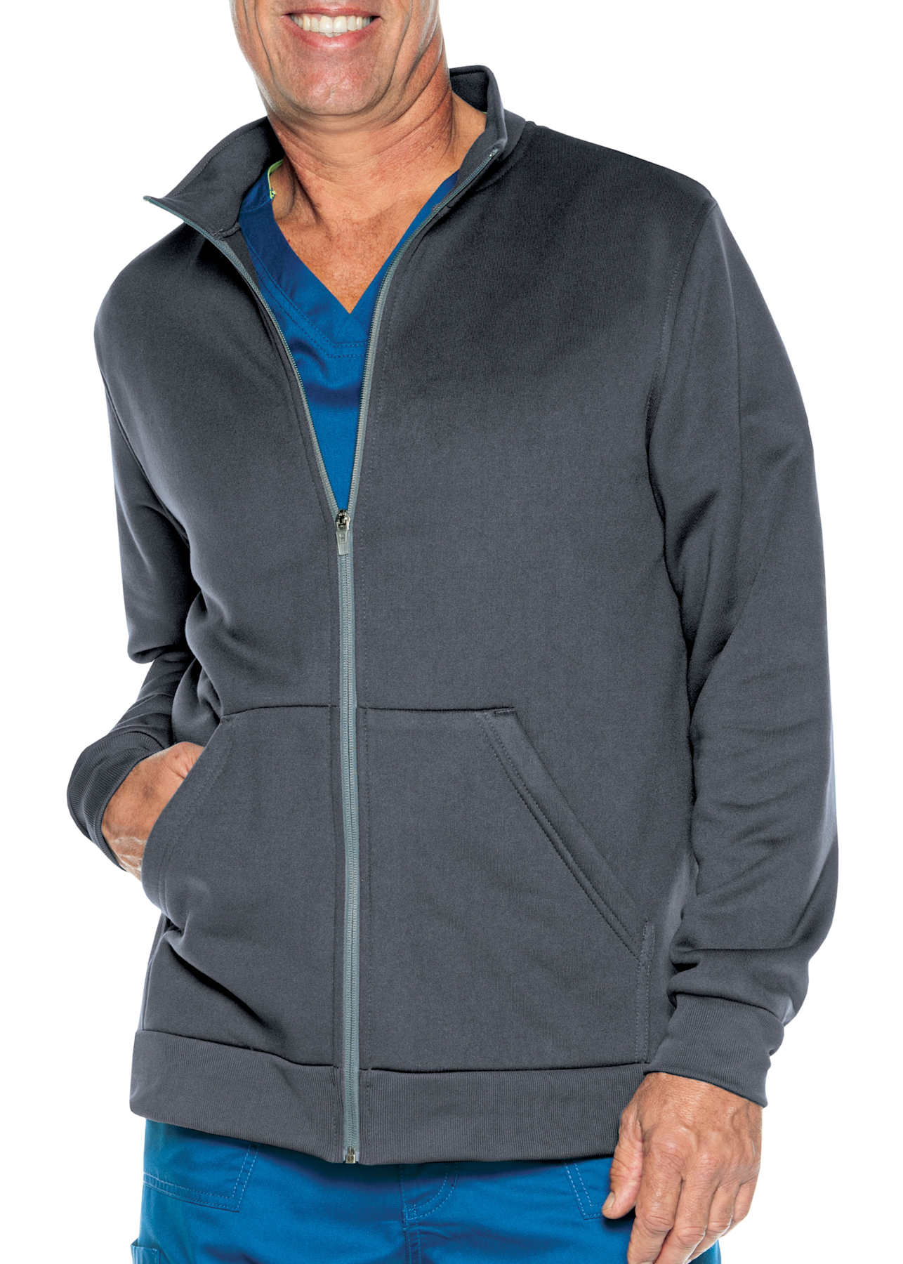 Scrub jacket fleece lined on sale