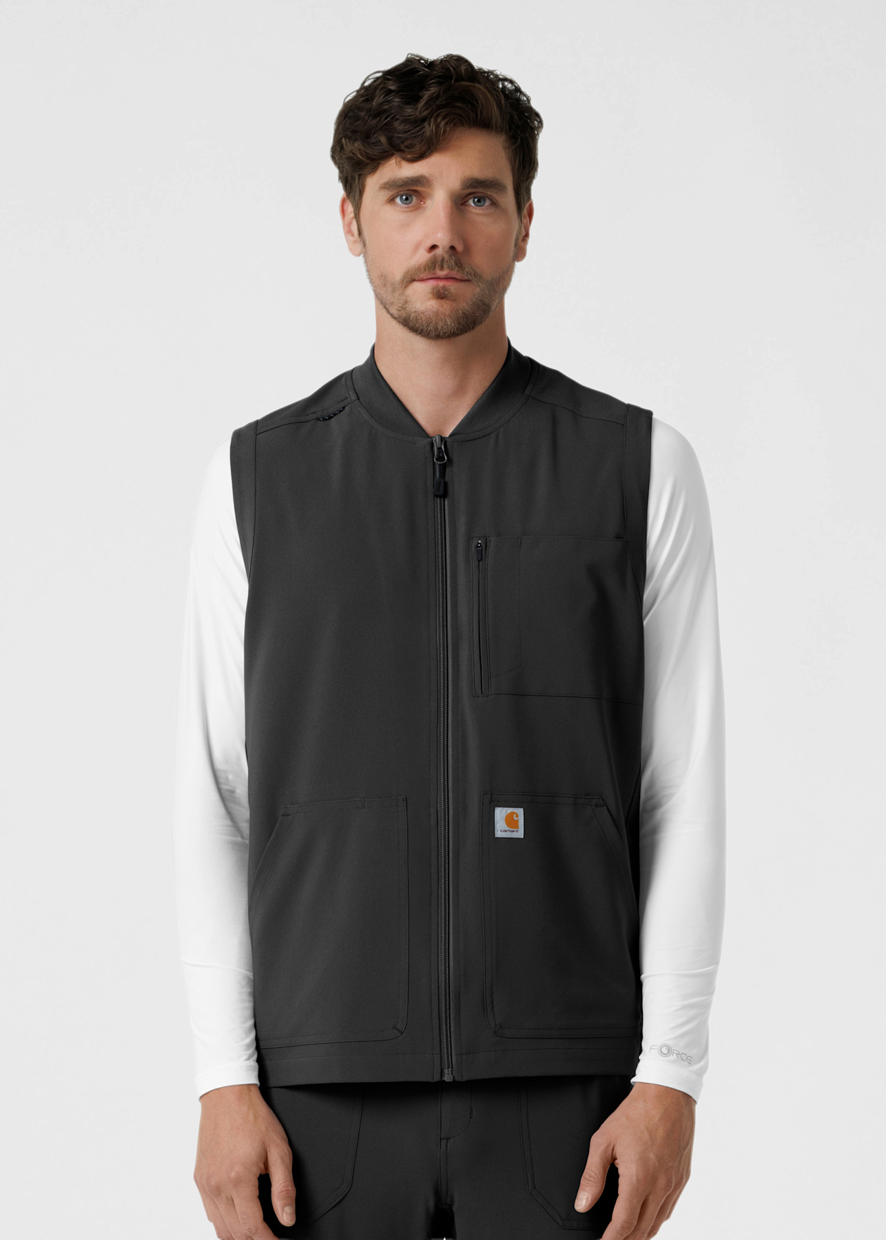 Carhartt ブラック フリース ベスト Carhartt Force Cross-Flex Carhartt Force Cross-Flex Men's 6-Pocket