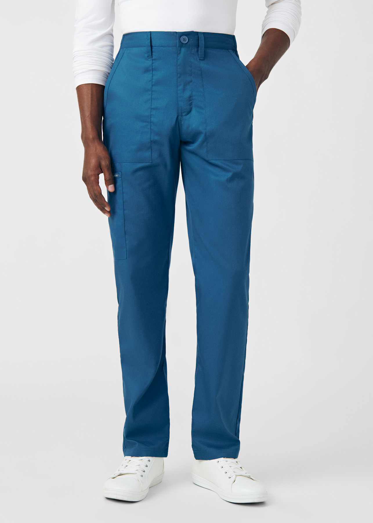 6-Pocket Elastic Waistband Men's Cargo Pant | Scrubs & Beyond