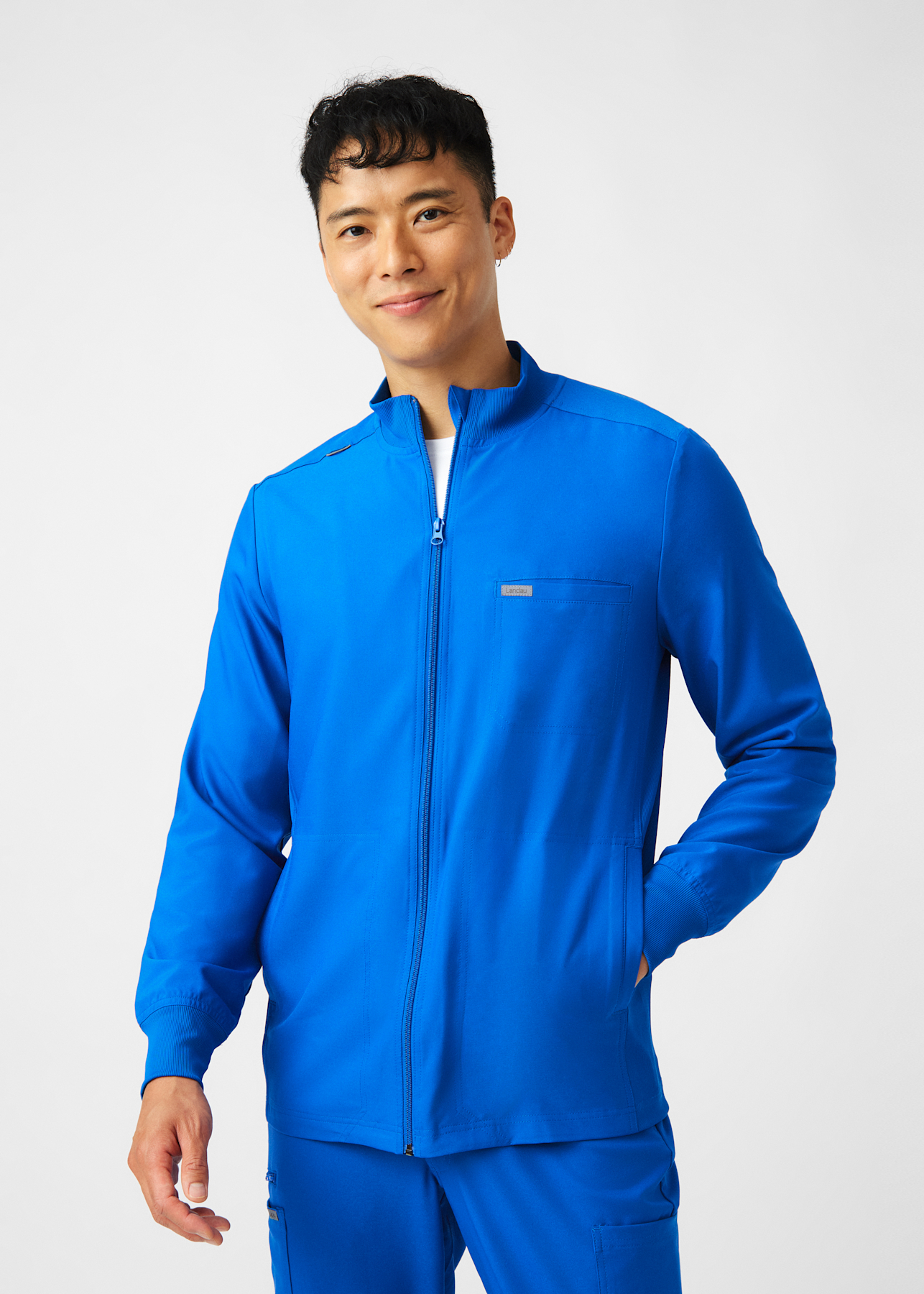 3-Pocket Zip-Front Men's Jacket | Scrubs & Beyond