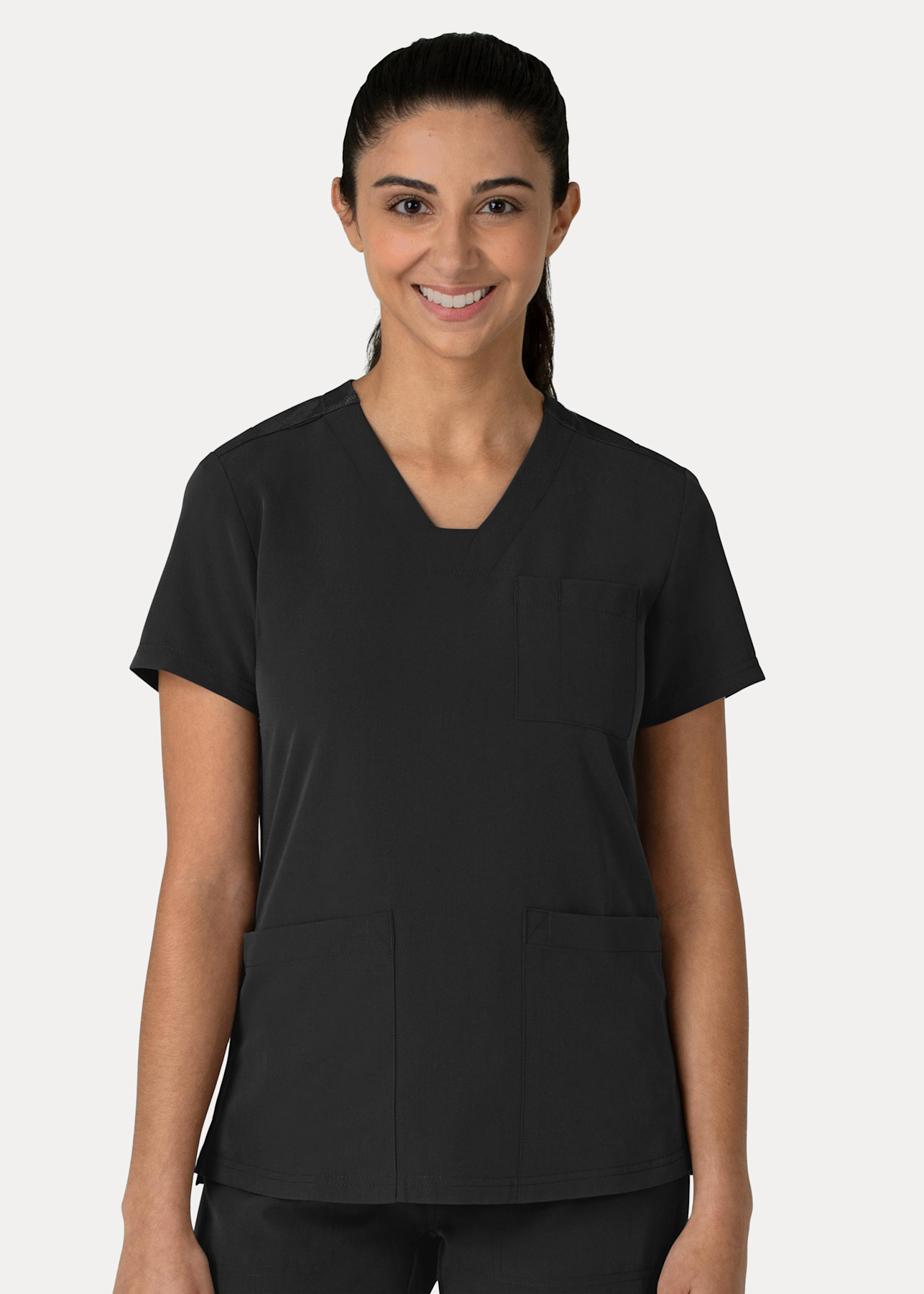 3-Pocket Flex-n-Reach V-Neck Top | Scrubs & Beyond