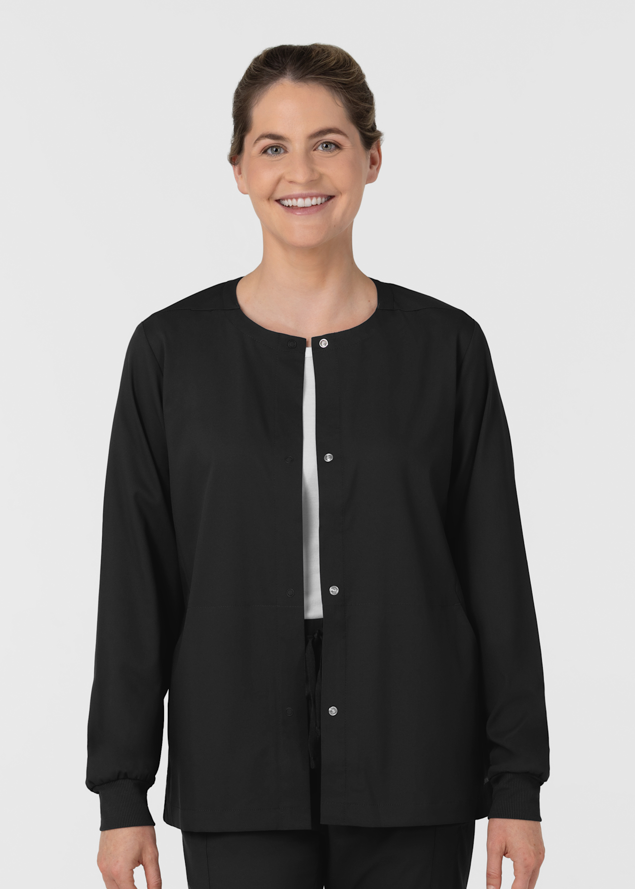 Wink Boundless Wink Boundless 2-Pocket Snap Front Warm-Up Jacket ...