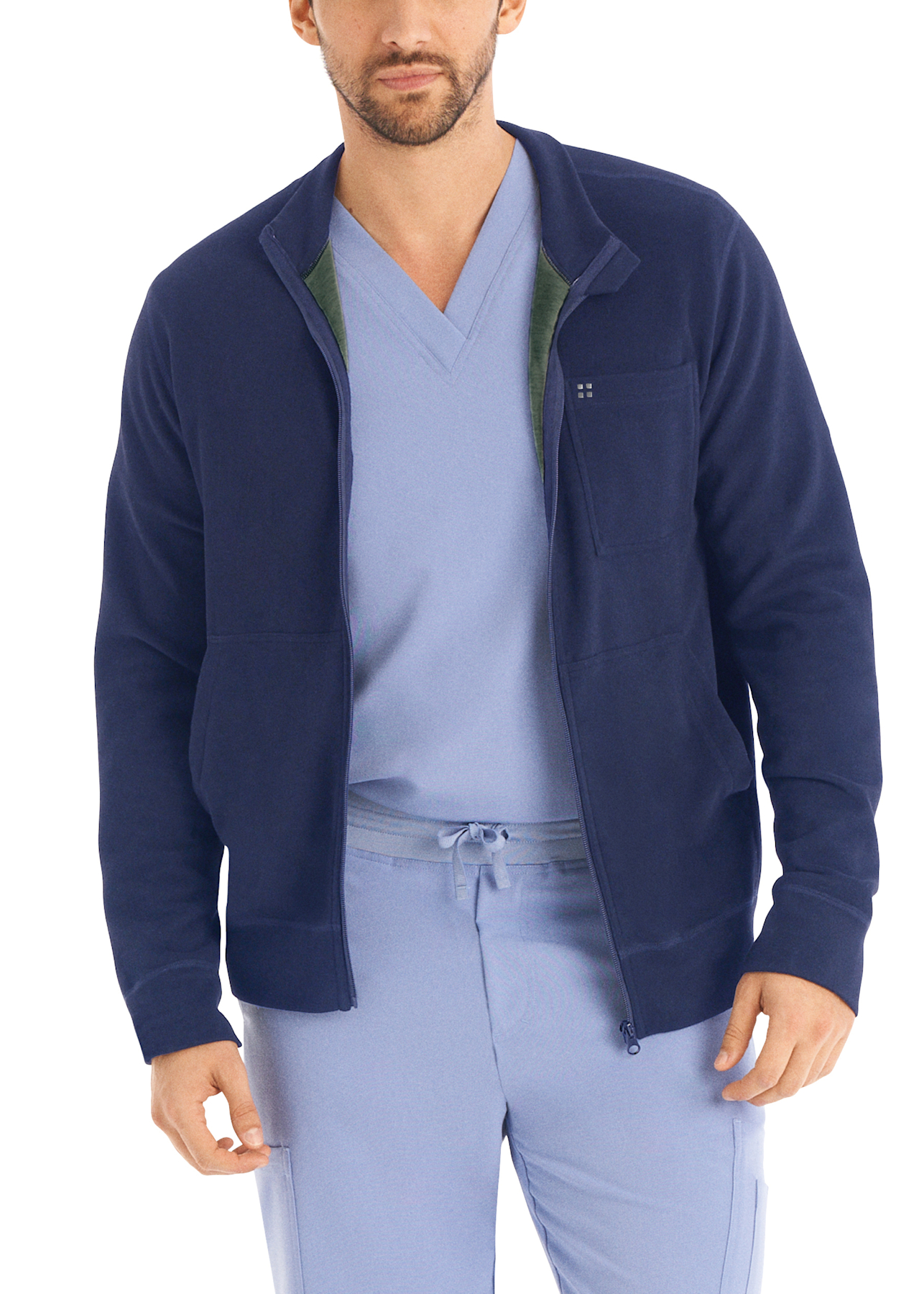 5-Pocket Zip-Front Unisex Reversible Jacket | Scrubs & Beyond