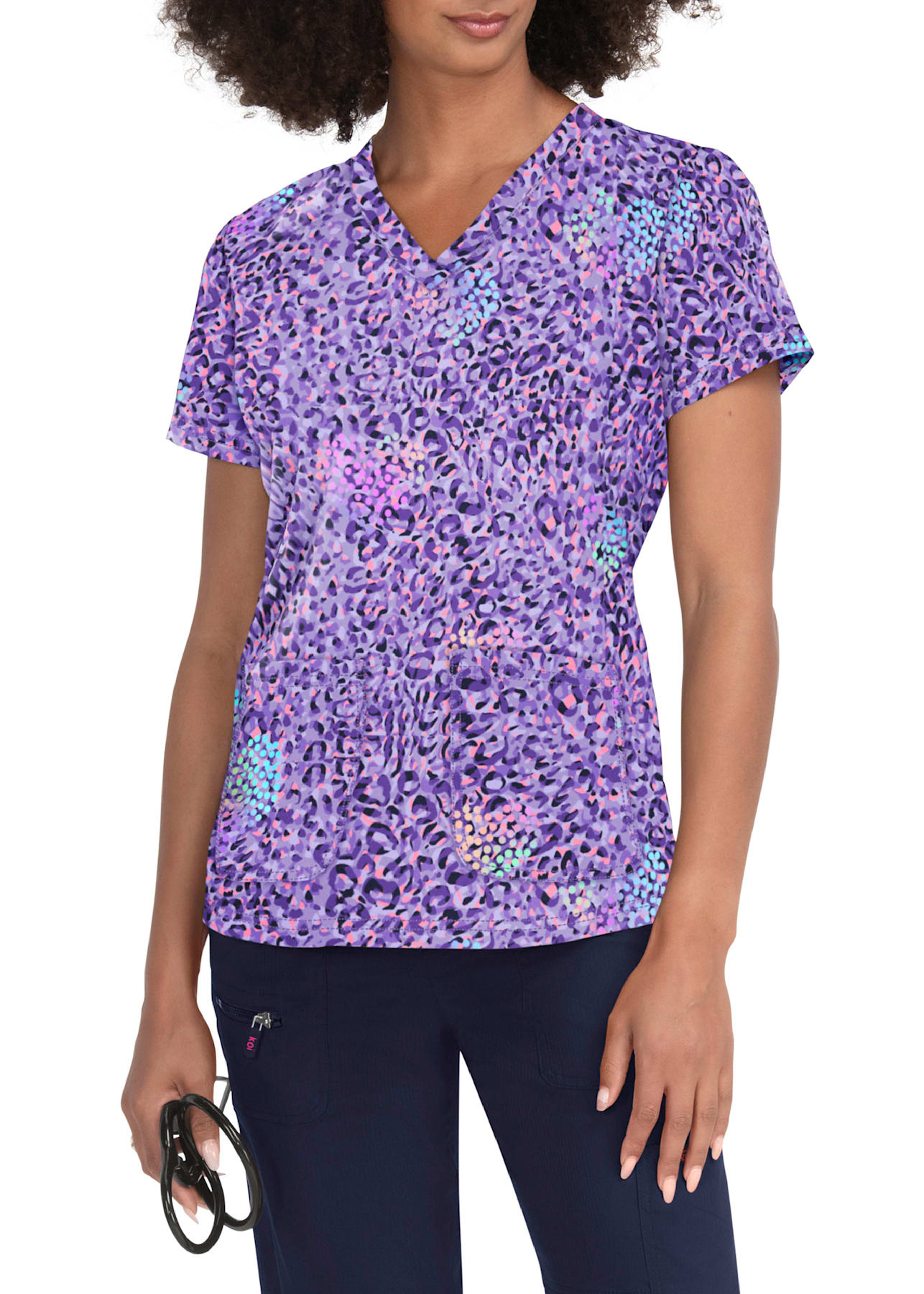Dickies Print Scrub Top Fur-Ever Floral