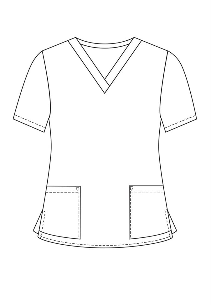 White Cross Family Of Furry Friends Print Scrub Tops | Scrubs & Beyond ...