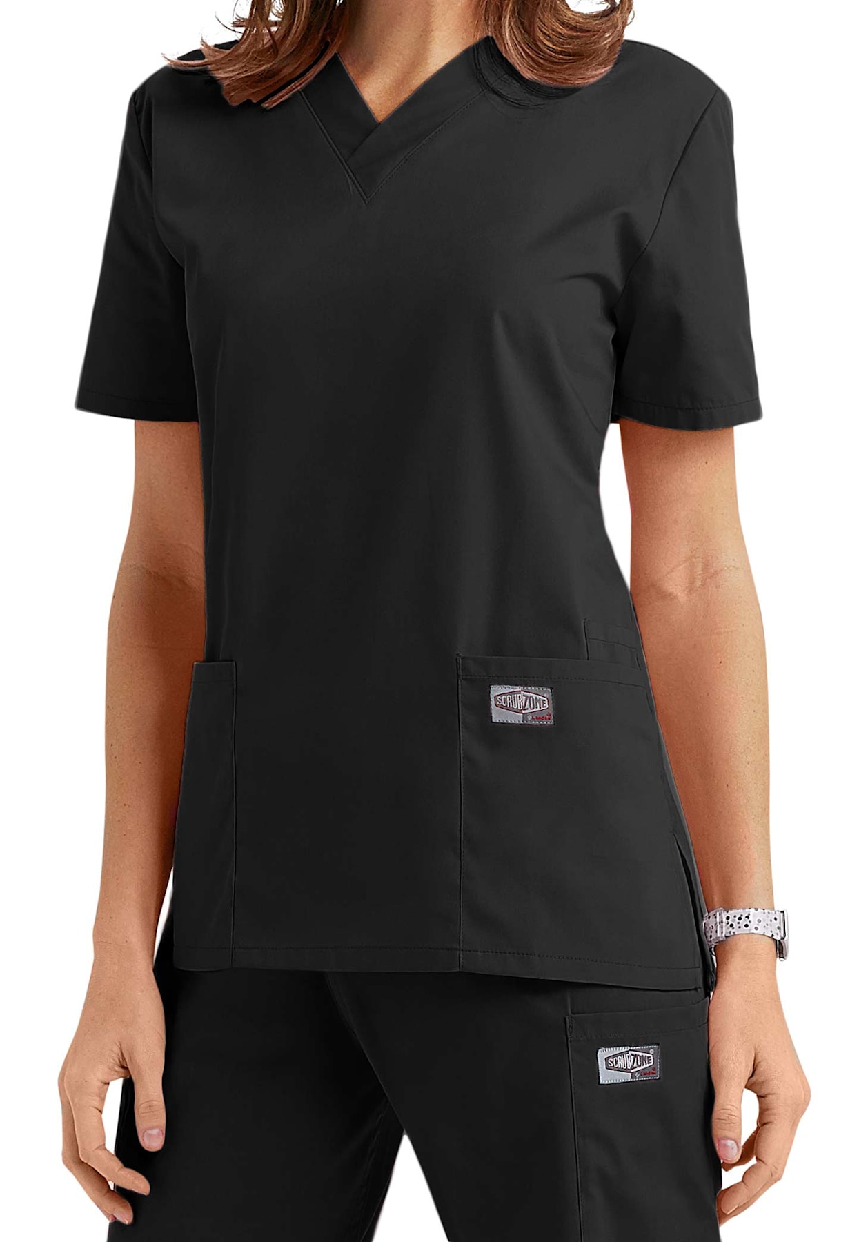 Scrubzone Classic VNeck Scrub Tops Scrubs & Beyond