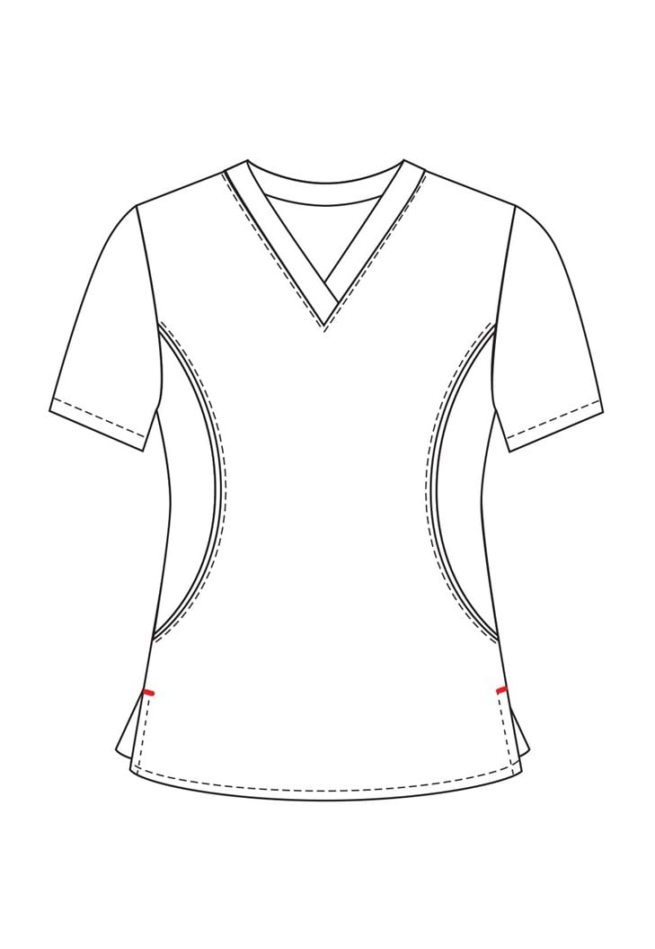 White Cross Pink Leopard Print Scrub Tops Scrubs & Beyond Scrubs