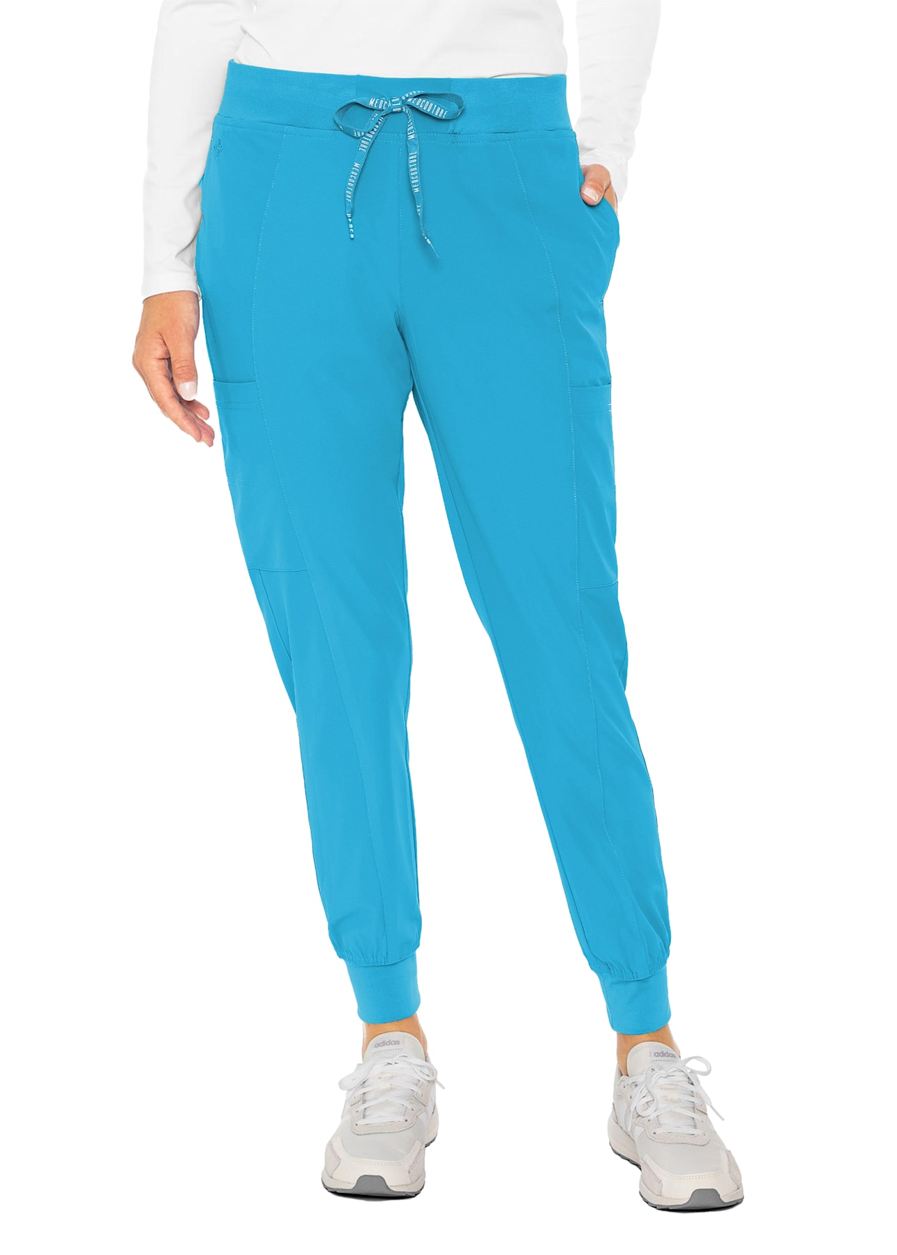Med Couture Touch Women's 5-Pocket STRETCH Cargo Yoga Jogger Scrub Pants -  Petite