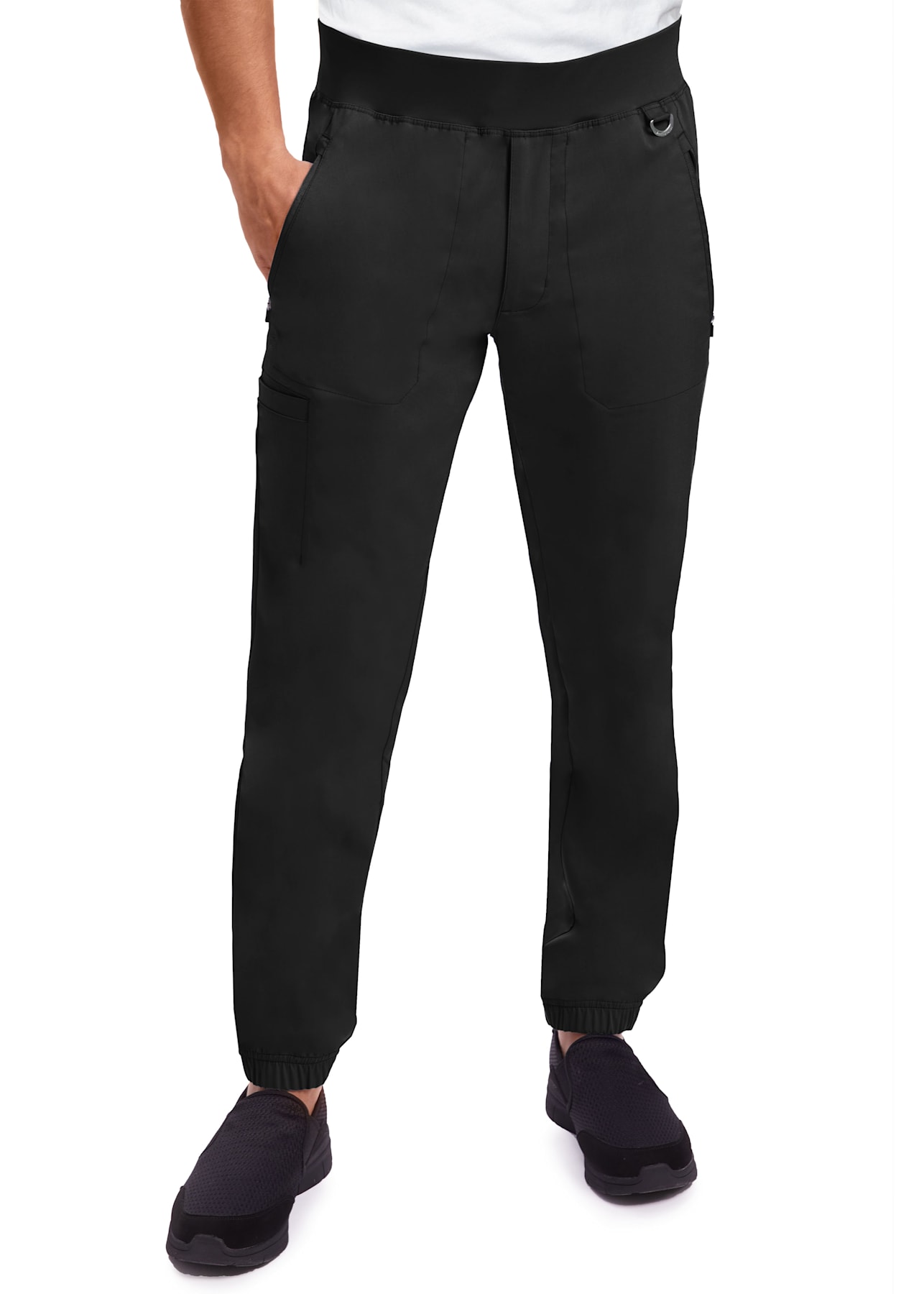 Purple label jogger scrubs top