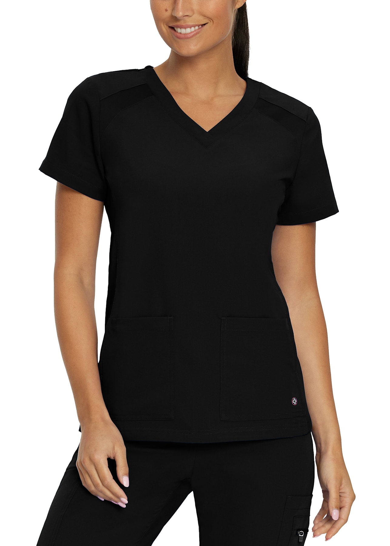 4-Pocket Athletic V-Neck Scrub Top | Scrubs & Beyond