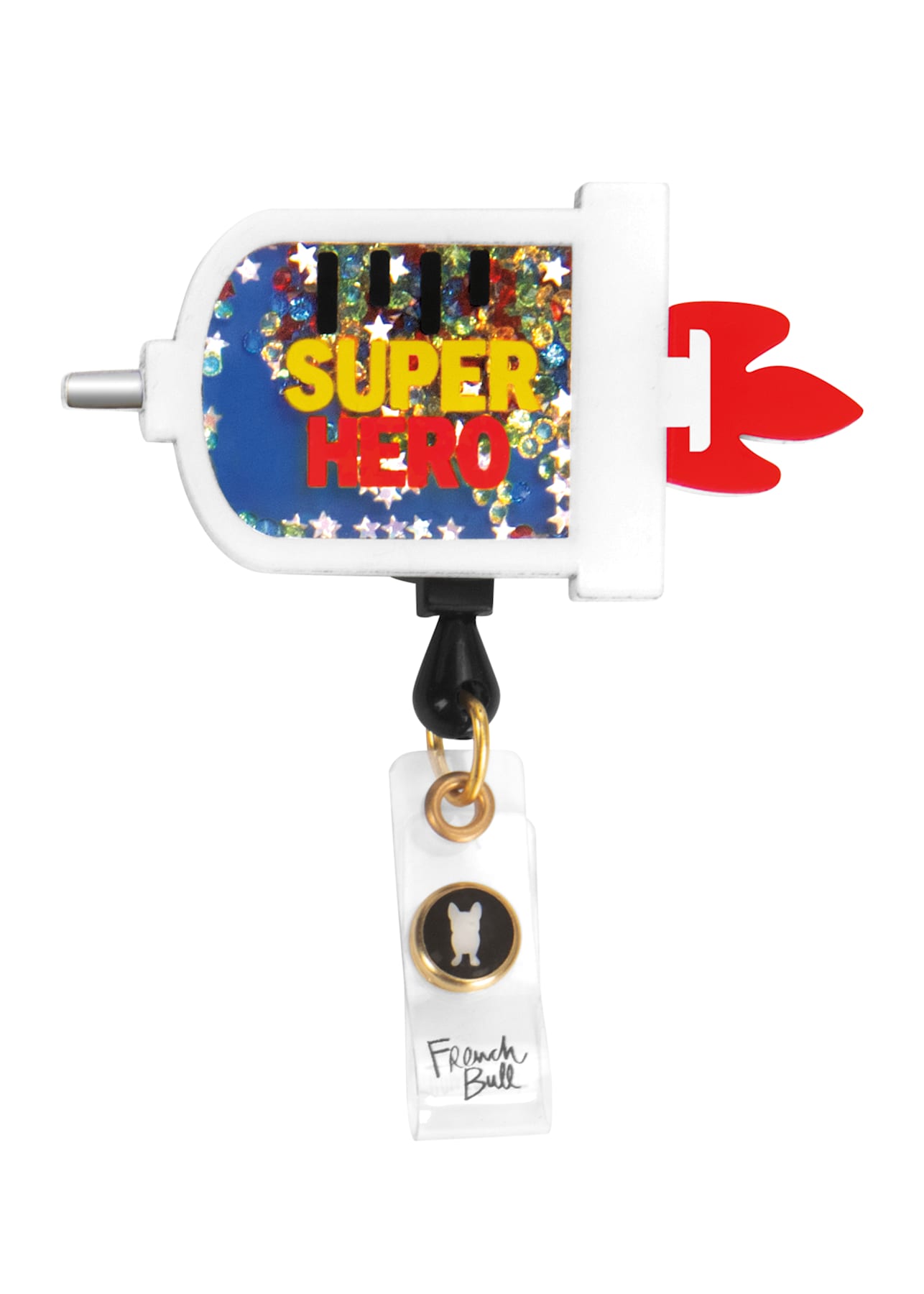 Betsey Johnson Syringe Retractable ID Reel - Badge