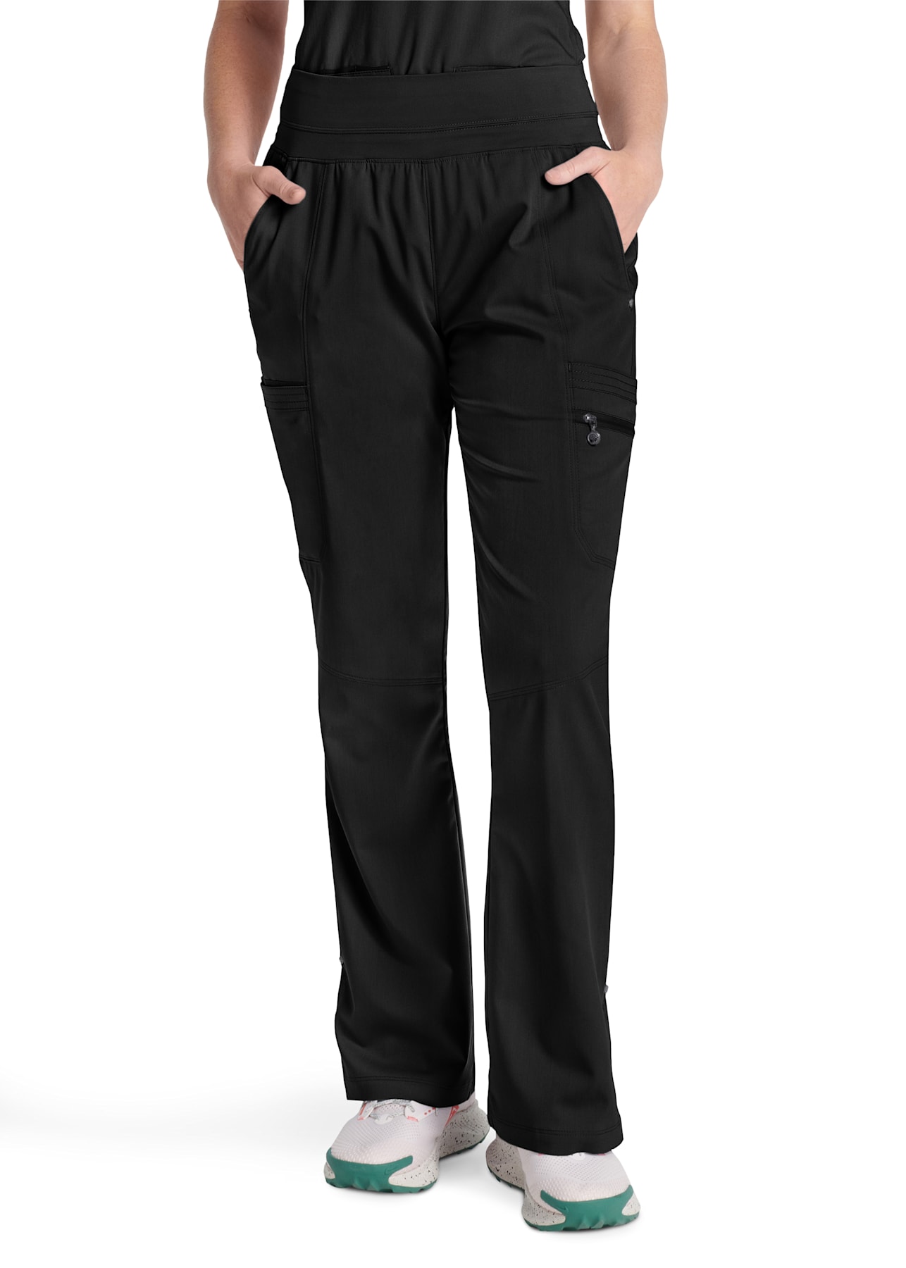 Tina 8-Pocket Knit Waistband Cargo Boot Cut Scrub Pant | Scrubs & Beyond