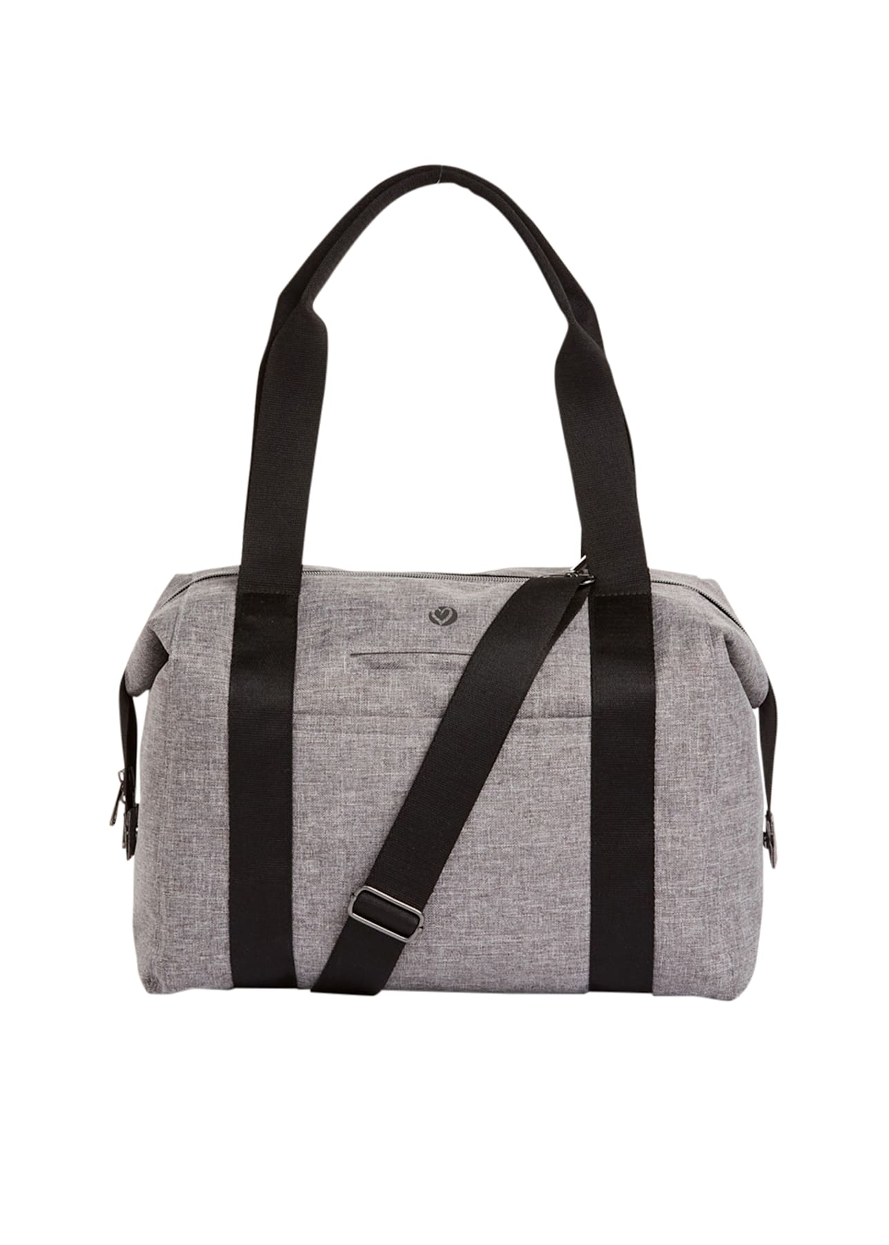 HeartSoul Madison Heather Grey Water-Resistant Nursing Duffel Bag ...