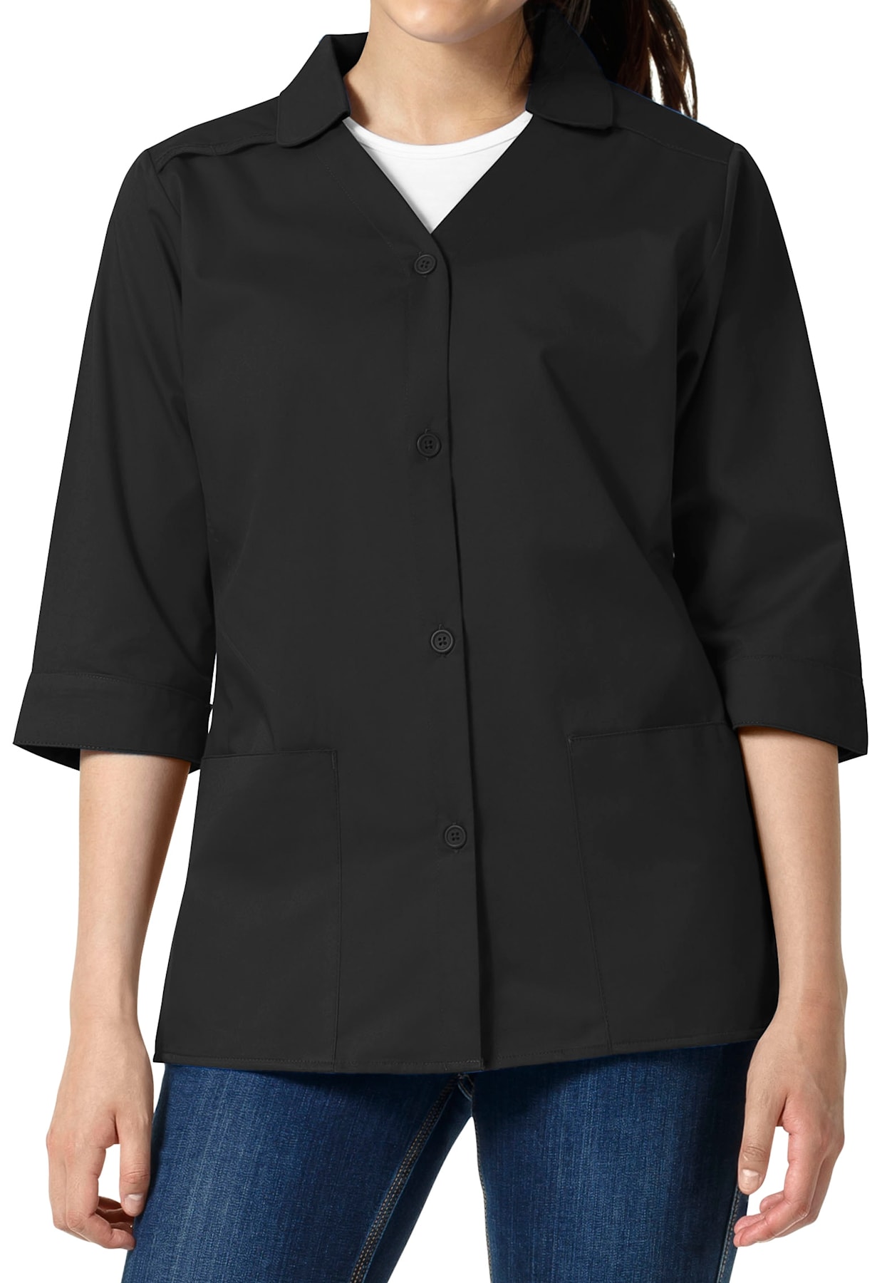 Womens smock tops with pockets cheap