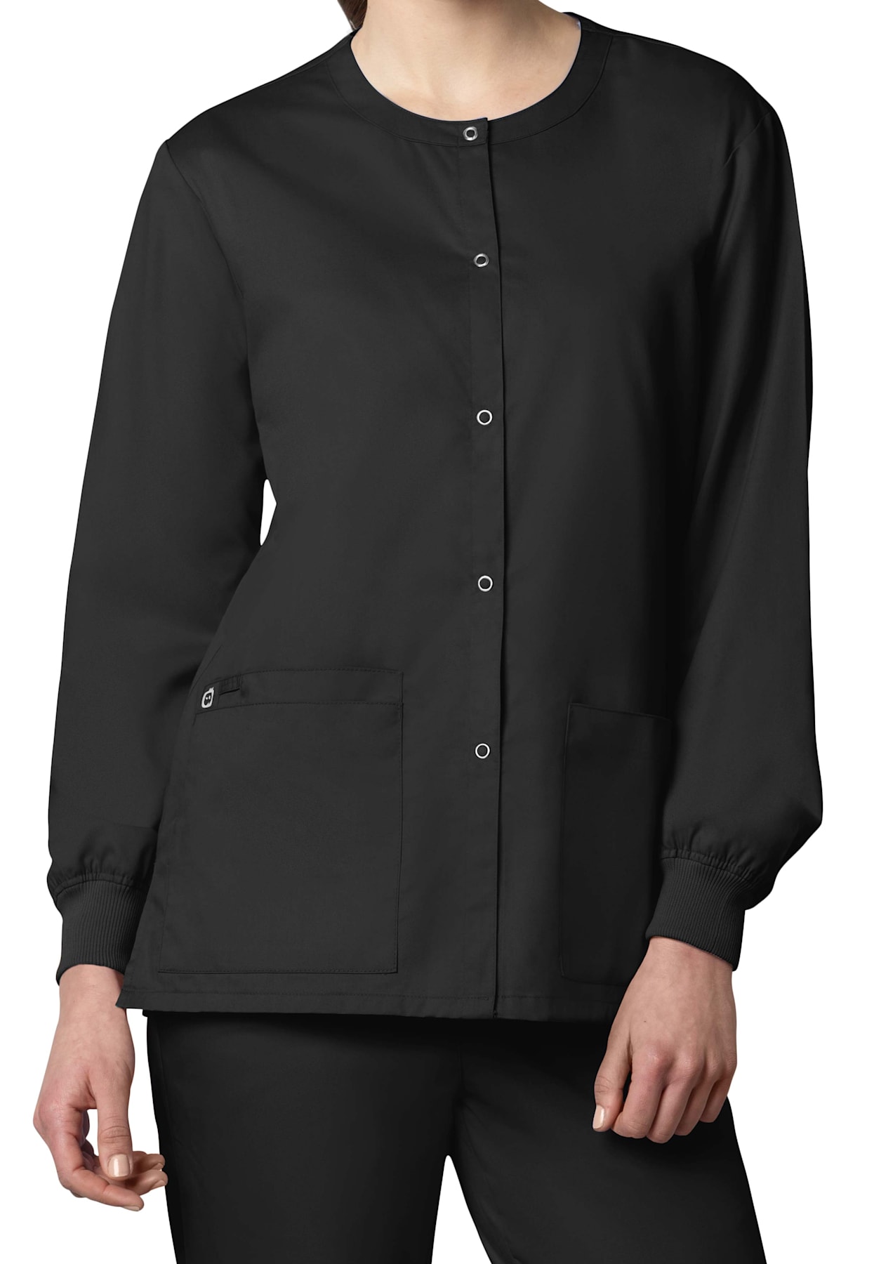 WonderWORK Unisex Snap Front Scrub Jacket Scrubs & Beyond