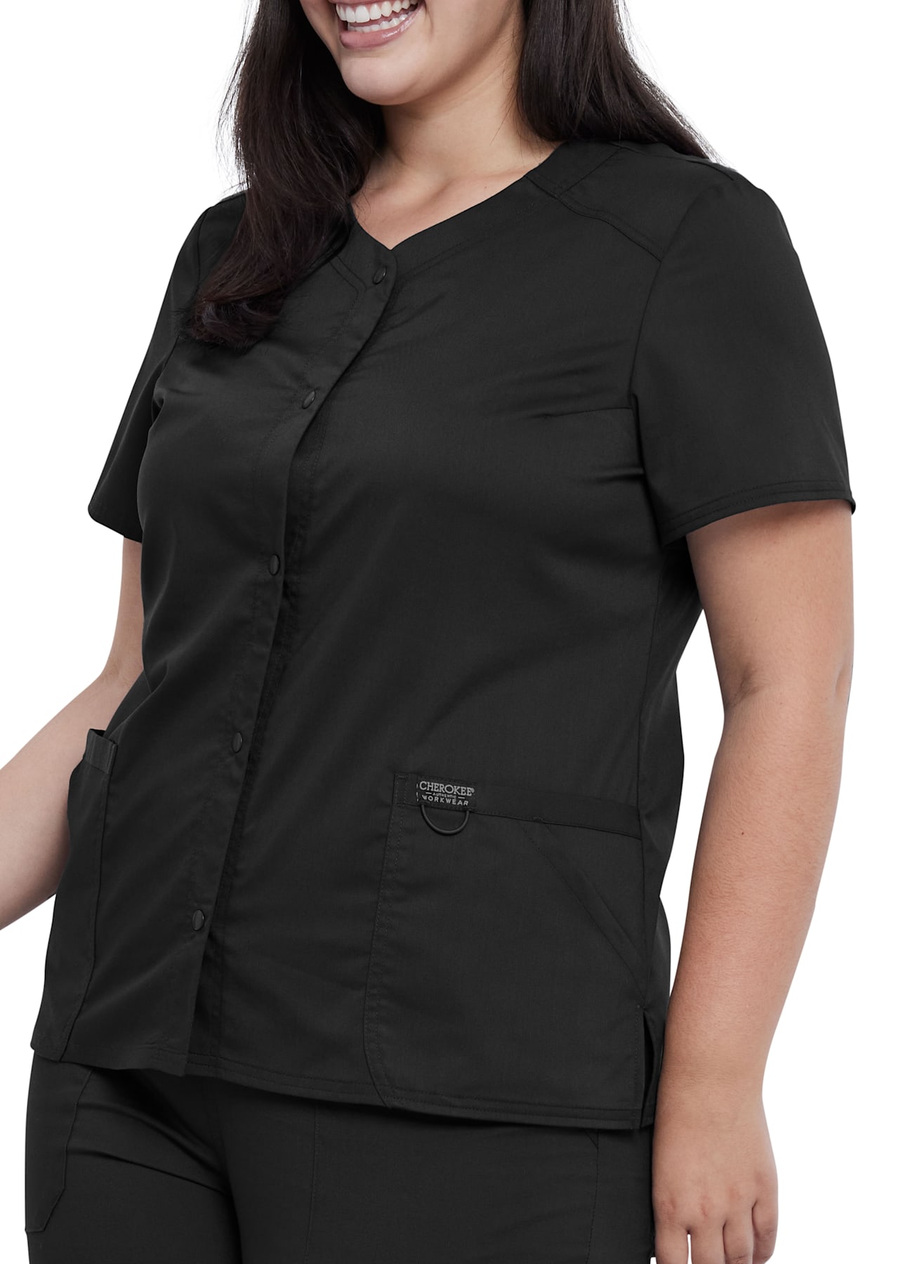 Cherokee button up scrub top sale
