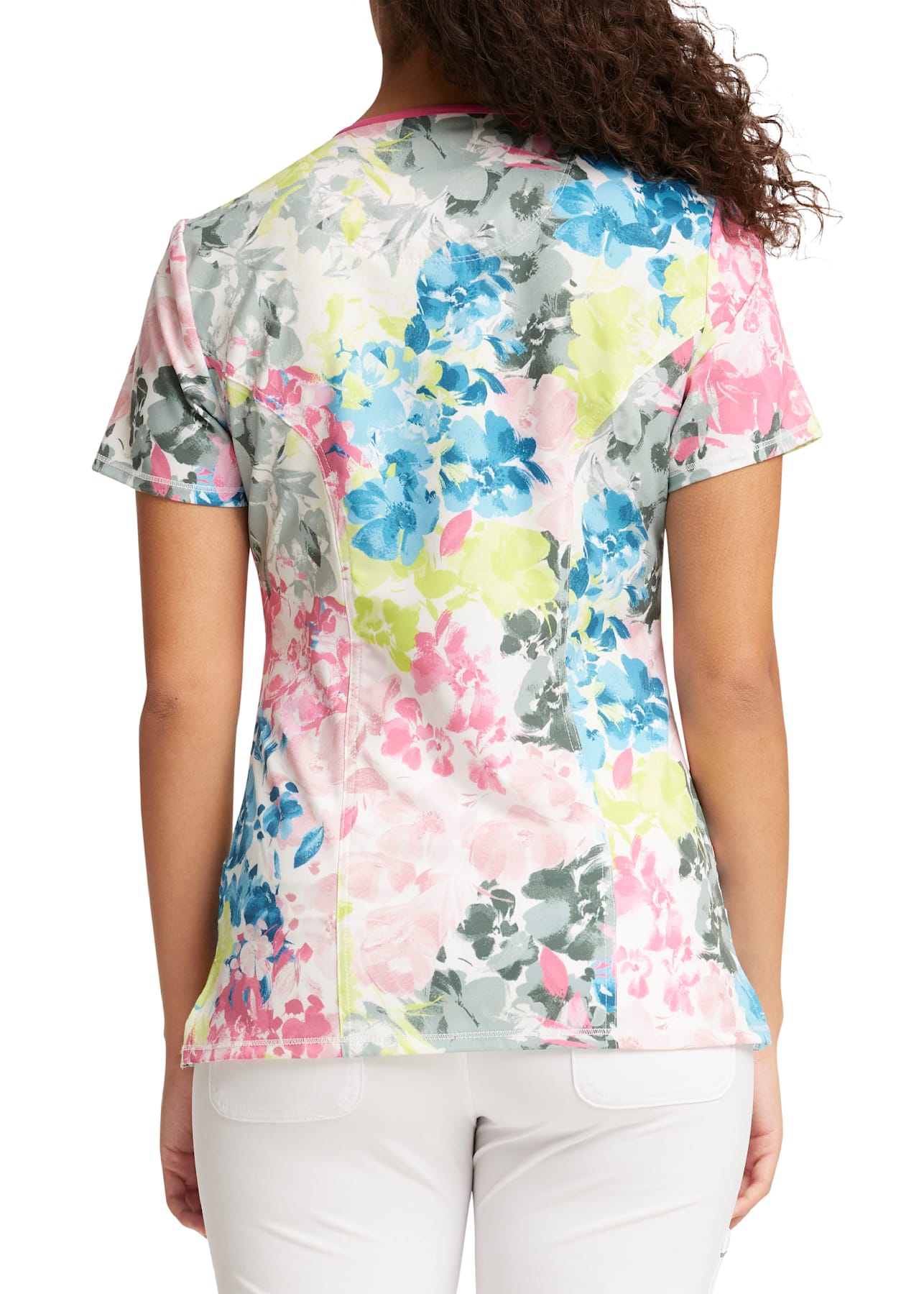 Cherokee Infinity Brush Away Blooms Print Top | Scrubs & Beyond ...