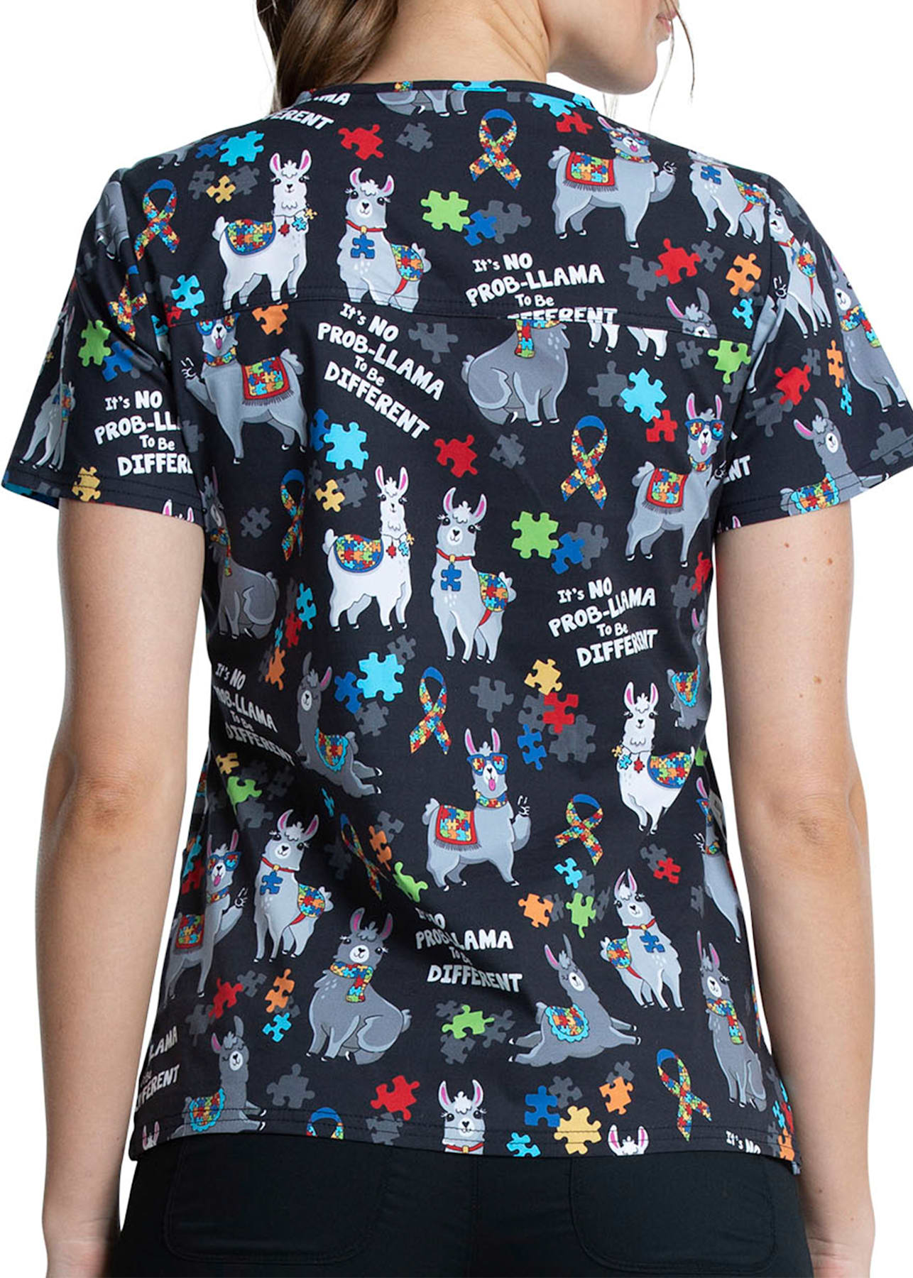 Llama scrub top top
