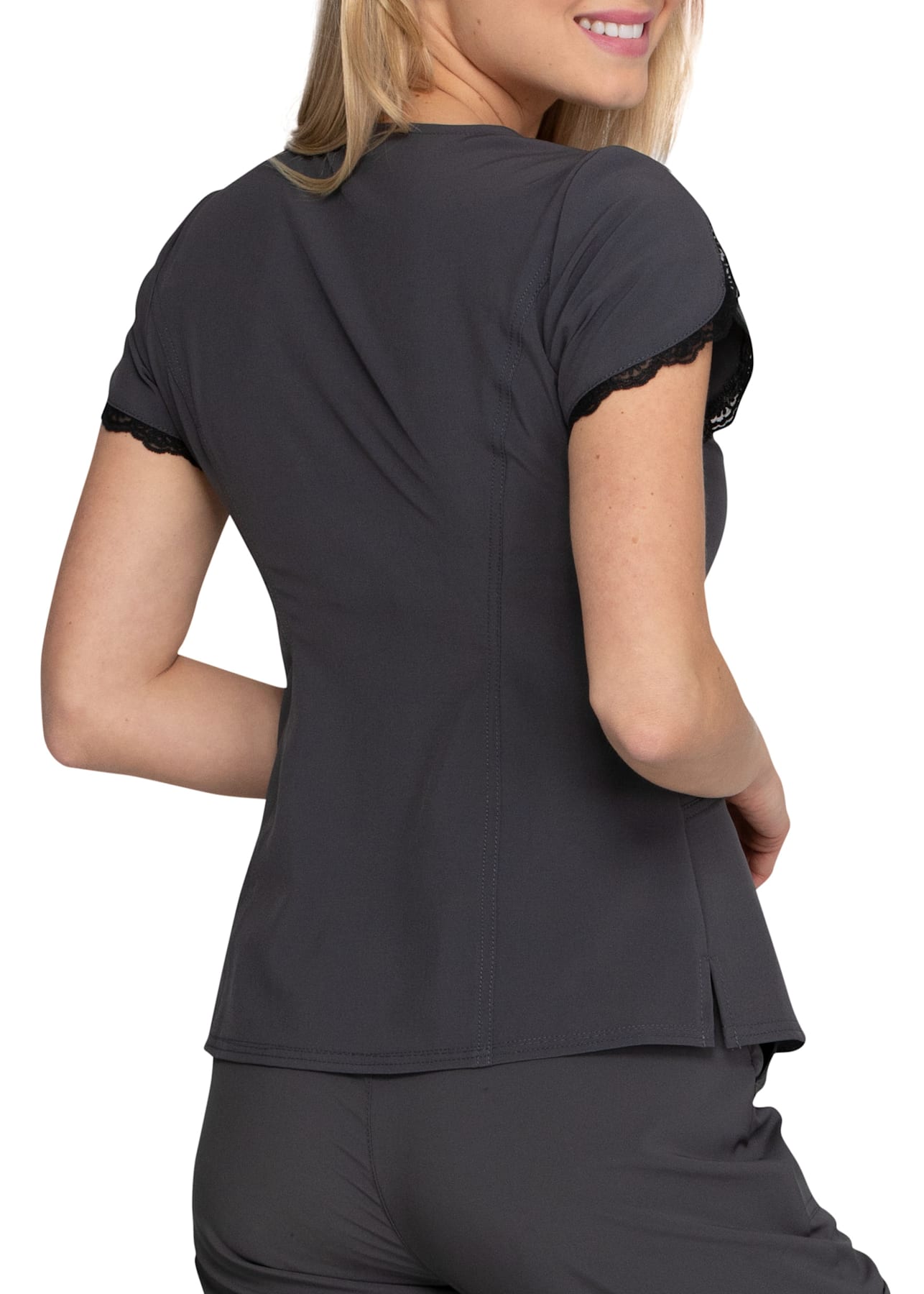 Peplum scrub top hot sale