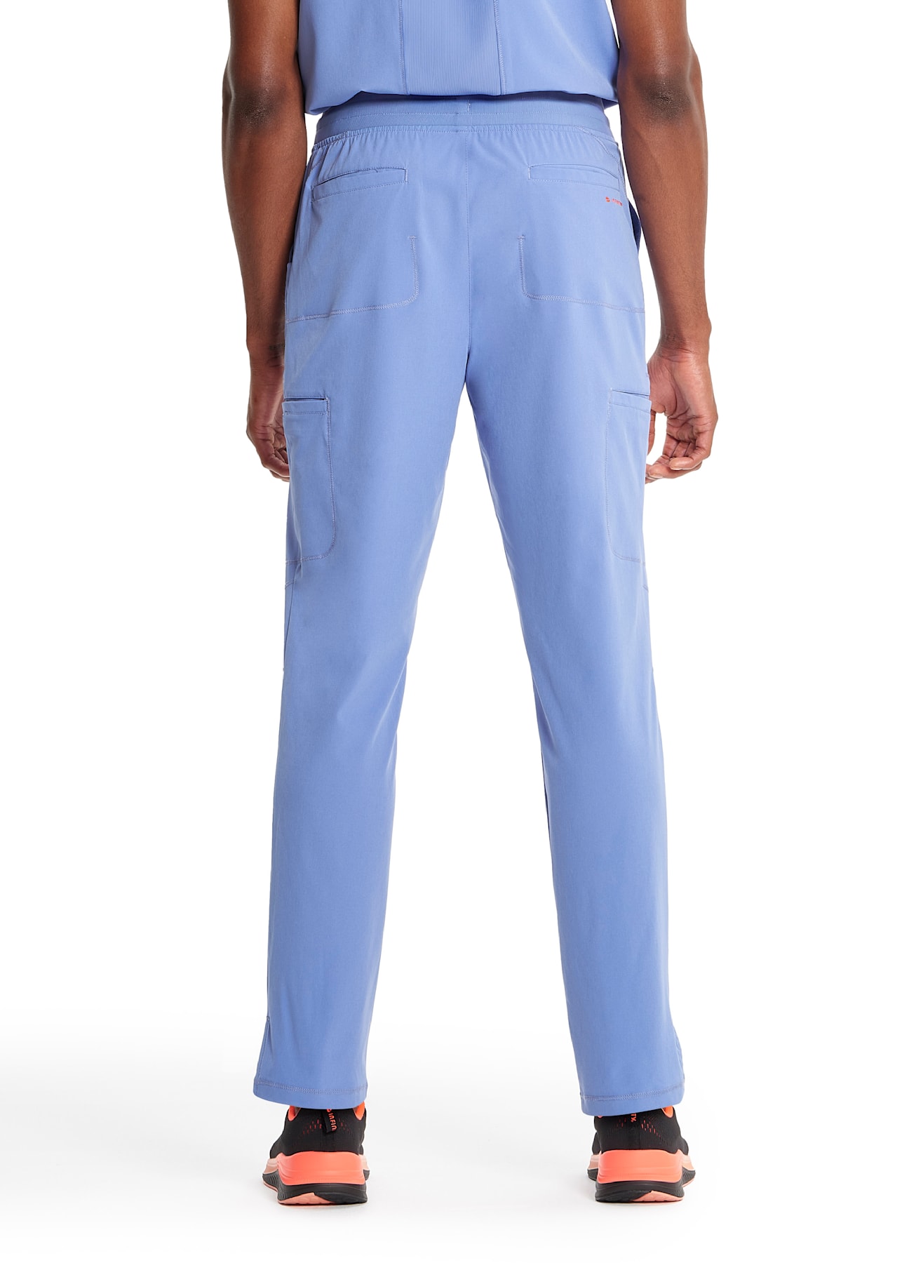 Men's 6Pocket Knit Waistband Cargo Tapered Leg Scrub Pant Scrubs & Beyond