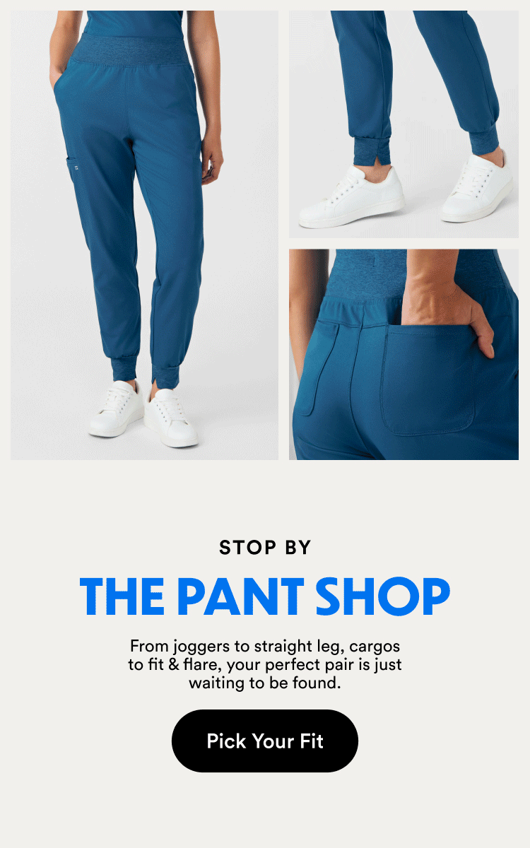 Stop by the Pant Shop. From joggers to straight leg, cargos to fit & flare, your perfect pair is just waiting to be found.