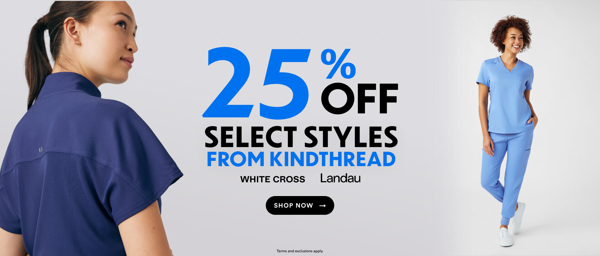 25% off select styles from Kindthread: White Cross & Landau