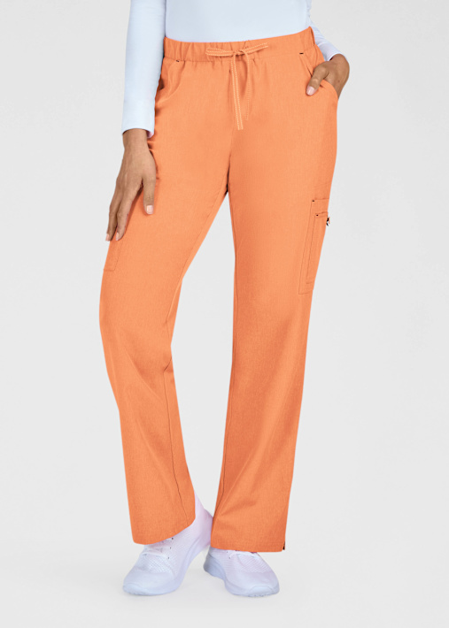 5-Pocket Elastic Waistband Cargo Scrub Pant