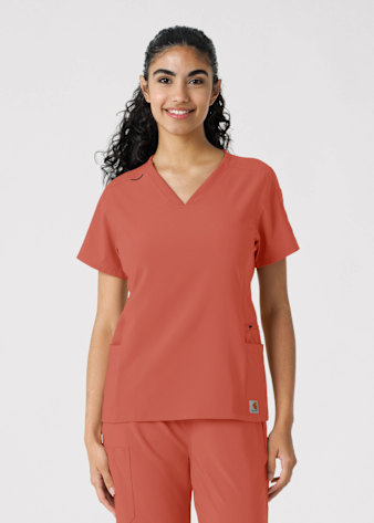 4-Pocket V-Neck Modern Fit Top