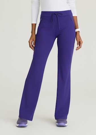 5-Pocket Knit Waistband Fit and Flare Pant