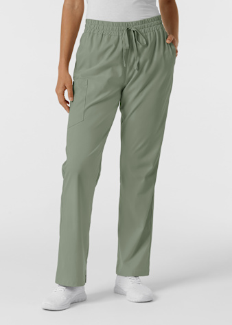 Relaxed Fit Elastic Waist Cargo Pants