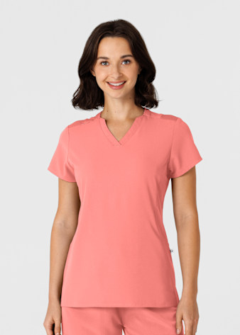 2-Pocket Flex-n-Reach V-Neck Top