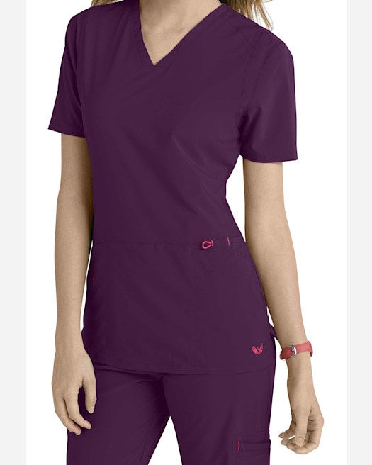 Smitten rock goddess scrubs top