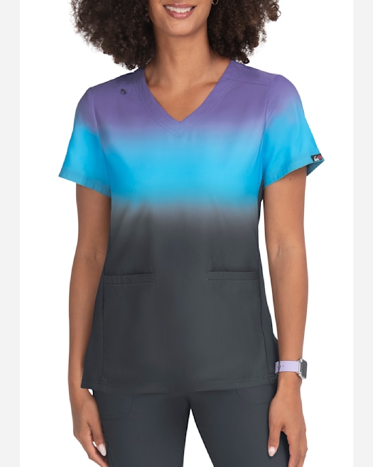 Koi lite reform ombre top scrub top