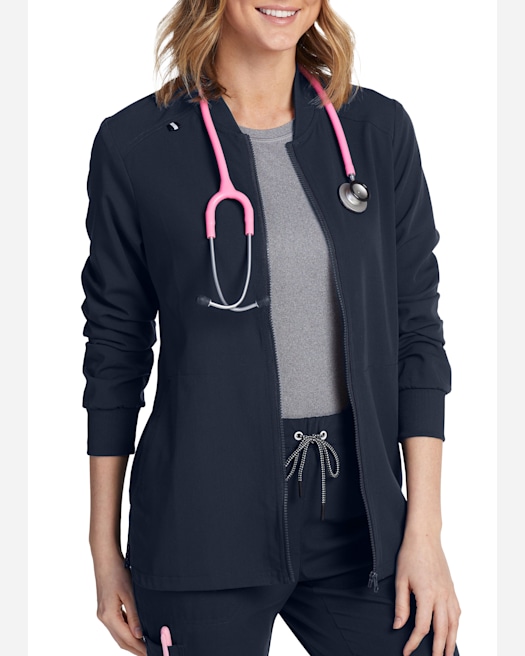 Cherokee Infinity Women Medical Scrubs Jacket Zip Front 2391A, M