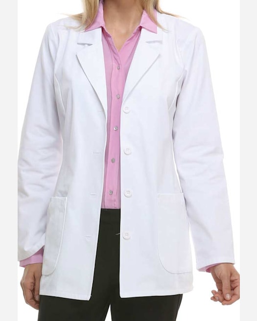 Clearance Professional Whites by Cherokee Women's Snap Front Princess Seam  32 Lab Coat