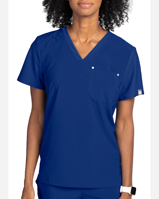 Urbane Performance Tailored Fit Super Stretch 3-Pocket Scrub Top for Women  9015 