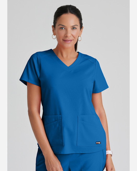 Scrubs dress Soft Stretch, grey, SKE5-B