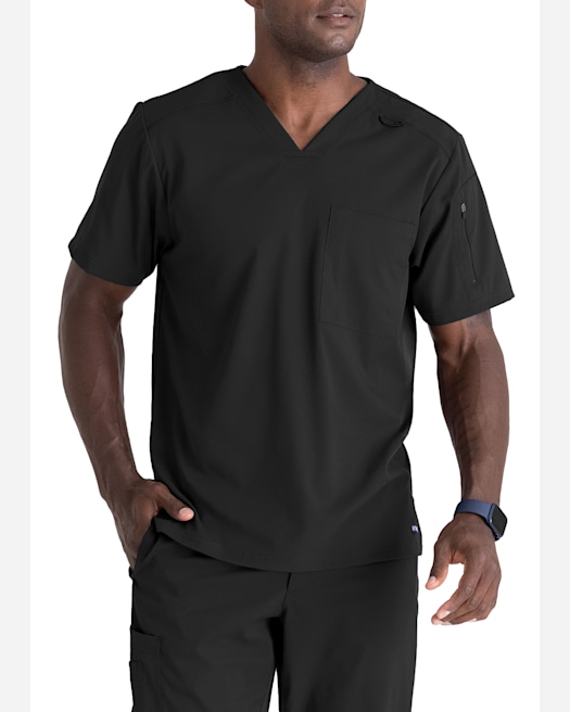 Landau - Forward Men's 4-Pocket V-Neck Scrub Top. LT110