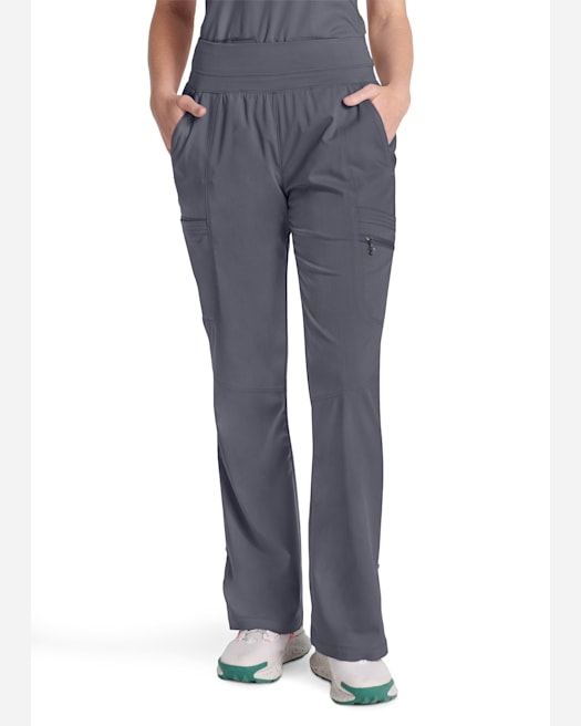 Healing Hands Tori Yoga Scrub Pant 9133 in Ciel, Eggplant, Grey