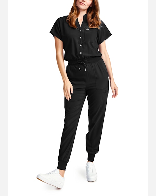 9-Pocket Zip Front Women's Jumpsuit