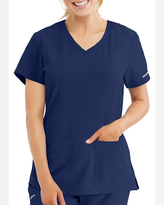 Skechers Scrubs Reliance 3 Pocket Mock Wrap Top Women's Scrubs SK102