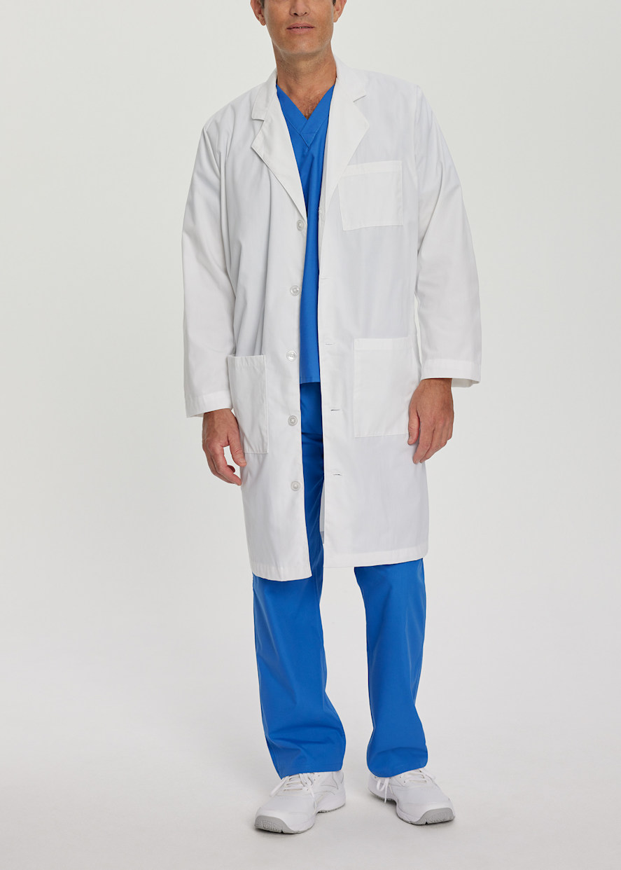 Lab coats with french knot buttons discount