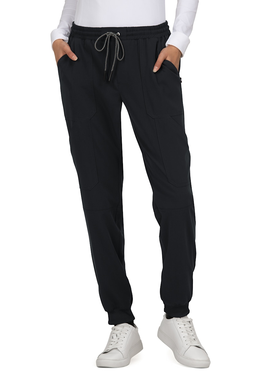 【hug your skin】25ss Stripe Korilakkuma jogger pants 740ng_black.jpg